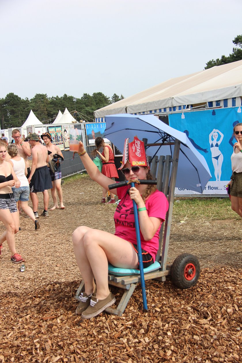 Alle Fotos zum Festival an der Nordsee. – Die Königin vom Holzschnitzelberg.