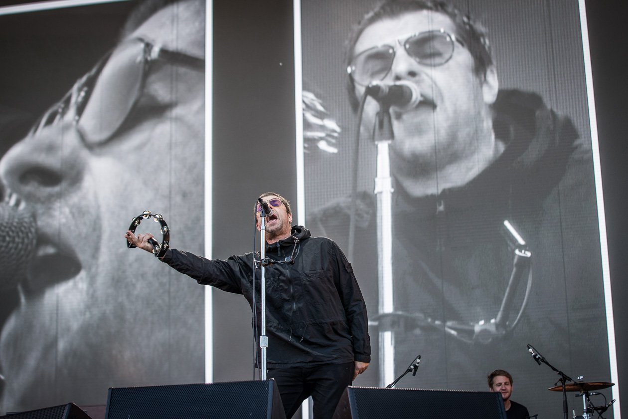 laut.de vor (und manchmal auch auf) den Bühnen. – Liam Gallagher.