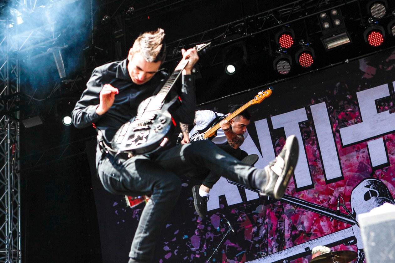 We proudly present: Die besten Schnappschüsse unserer Konzert- und Festivalfotografen. – Anti-Flag beim Vainstream