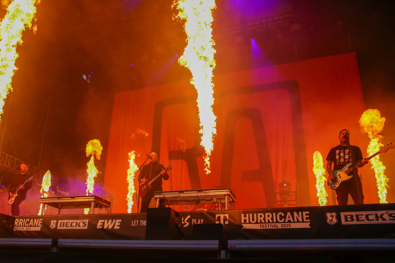 Sonne satt in Scheeßel: Rise Against, Electric Callboy, Biffy Clyro, Olli Schulz, The Prodigy, Hot Water Music u.a. – Rise Against.