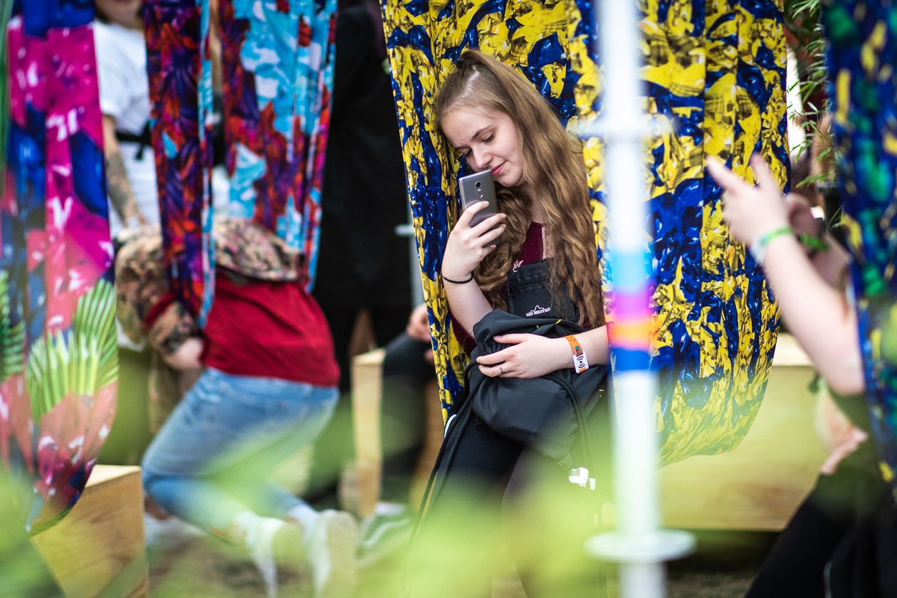 Das Festival mit Ufo361, Bausa, Billie Eilish, Casper/Marteria, Twenty One Pilots u.v.a. – Immer eine Möglichkeit für ein Selfie.