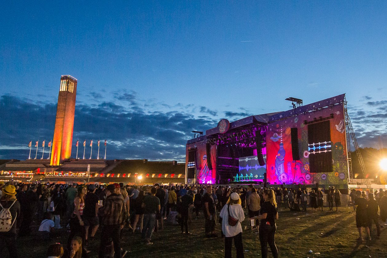 Casper, SXTN, Kraftwerk, Liam Gallagher, K.I.Z., David Guetta, The Weeknd etc. live im Berliner Olympiapark. – Tolles Ambiente.
