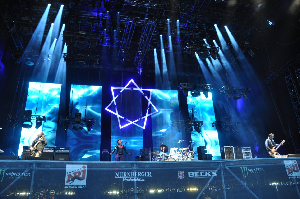 Gute Stimmung und tolles Wetter bei Tool, Slipknot, Die Ärzte etc. beim RaR-Schwesterfestival auf dem Zeppelinfeld nahe Nürnberg. – Tool.