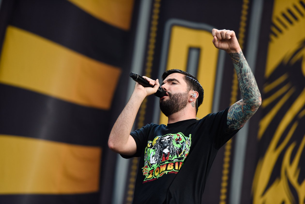 Am letzten Festivaltag gaben noch mal alle Gas: vor und auf den Bühnen. – A Day To Remember.