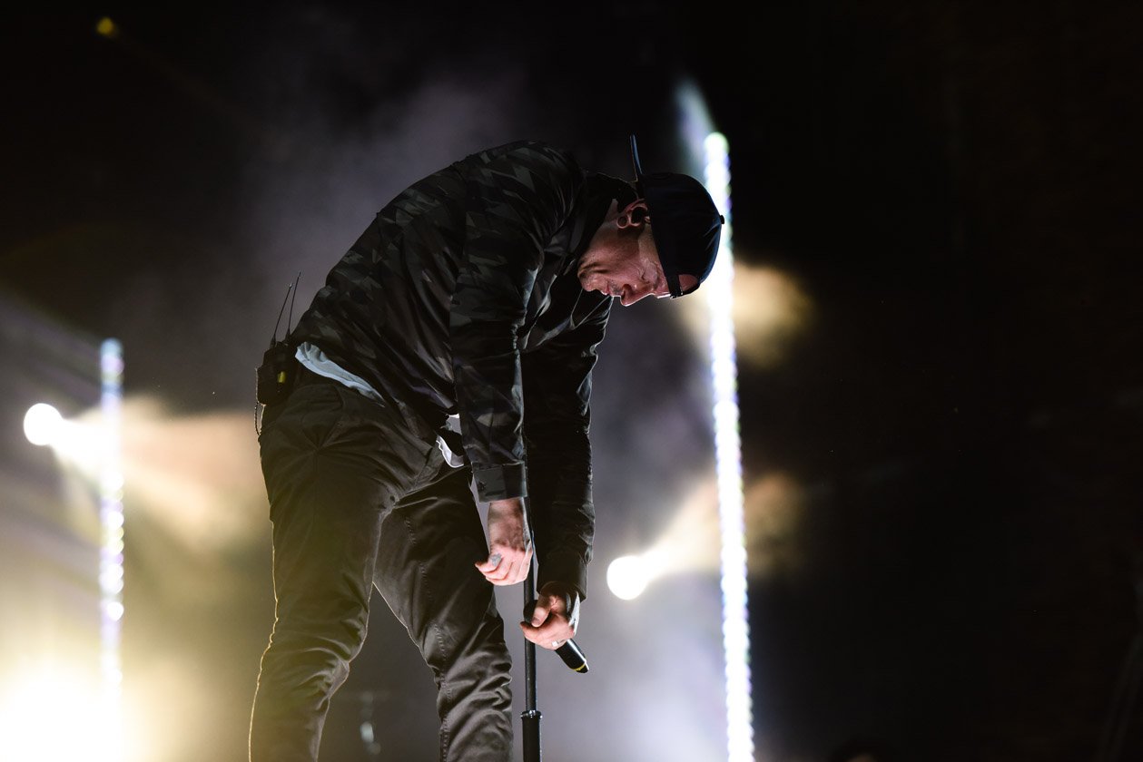 Am letzten Festivaltag gaben noch mal alle Gas: vor und auf den Bühnen. – Linkin Park.