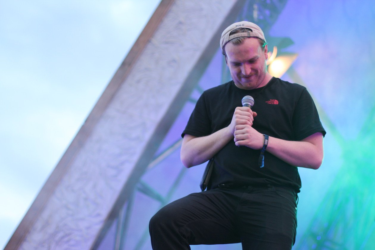 Ferropolis im Sternzeichen des Hip Hop! – Andi kann es gar nicht fassen. 