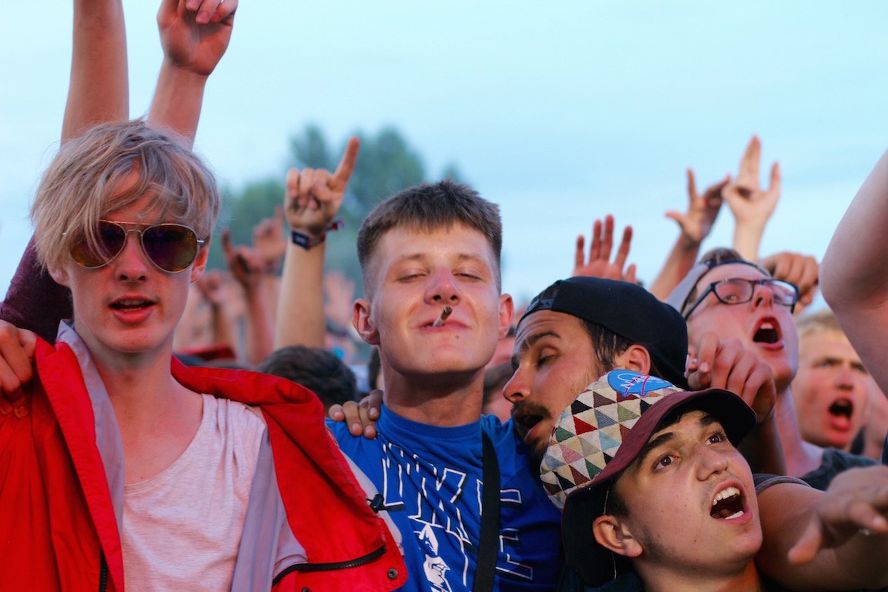 Ferropolis im Sternzeichen des Hip Hop! – Glückliche Fans. 