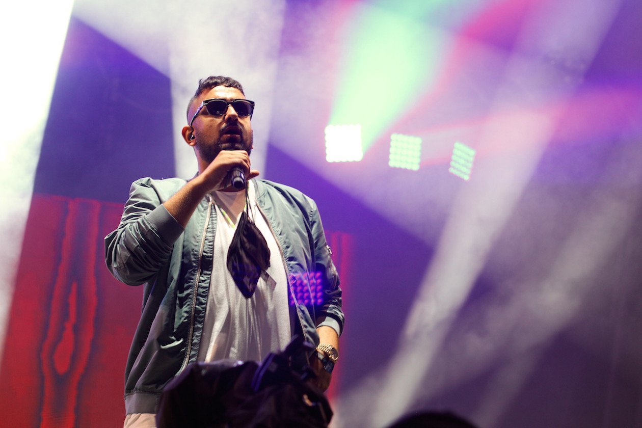 Ferropolis im Sternzeichen des Hip Hop! – Hafti performt auch ein paar Solosongs. 