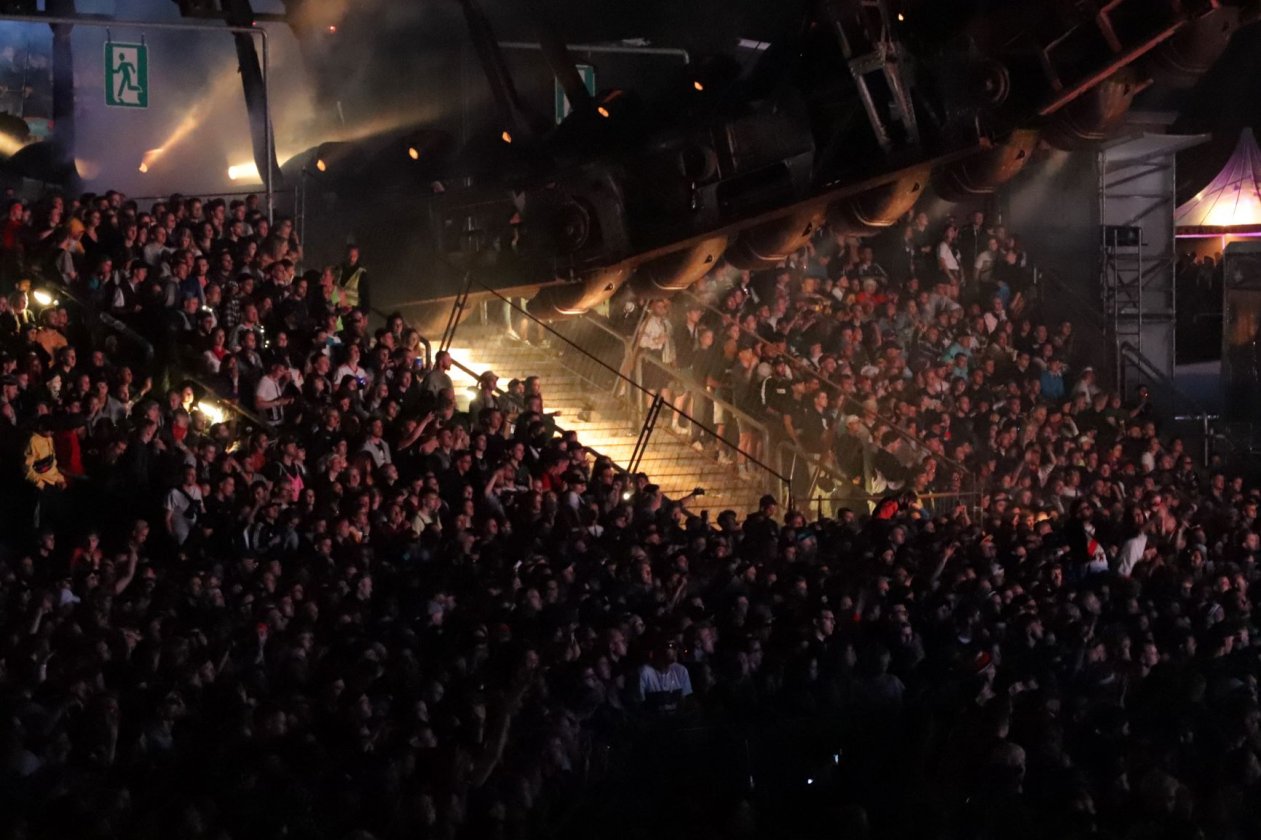 Ferropolis im Zeichen des Hip Hops. – Ferropolis' Bauch.