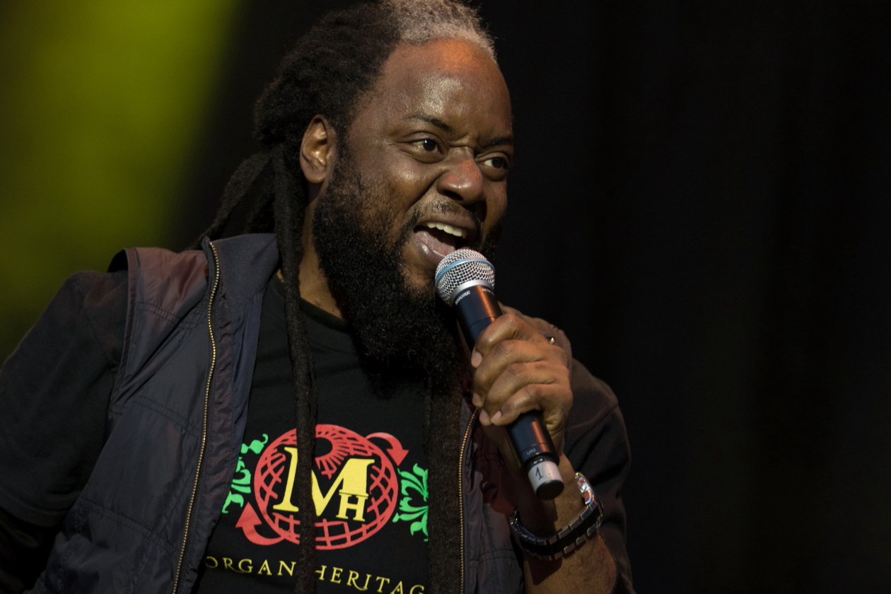 Rot-Gelb-Grün auf der kleinen Insel im Fühlinger See: Raps und Riddims! – Morgan Heritage.