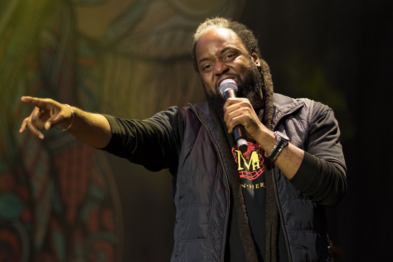 Rot-Gelb-Grün auf der kleinen Insel im Fühlinger See: Raps und Riddims! – Morgan Heritage.