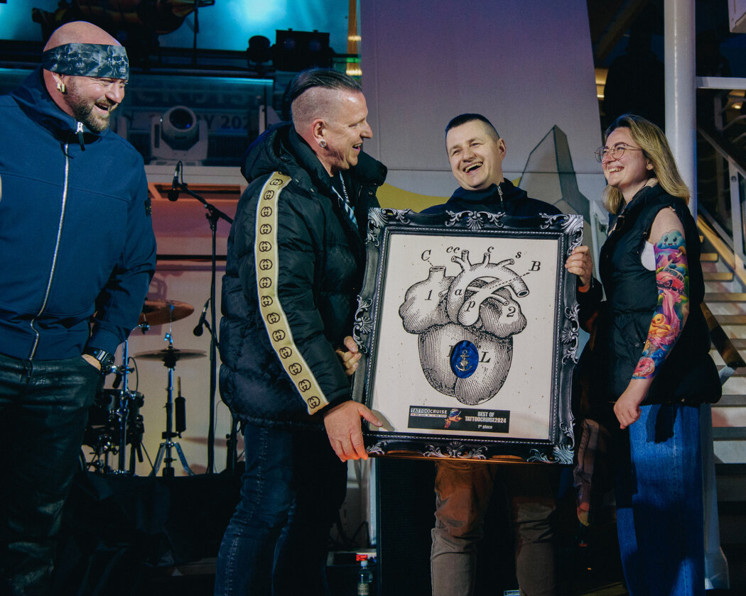 Mit The Boss Hoss, Sick Of It All, Knorkator, Dog Eat Dog, The Subways, Stick To Your Guns u.a. - Tattoo Convention auf hoher See. – Best of Cruise-Tattoo: Siegerehrung.
