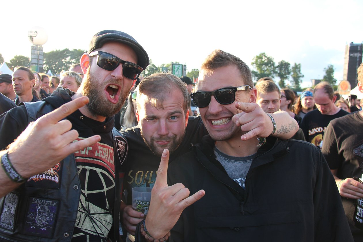 Die 27. Auflage des Metal-Monsters in dem kleinen Dorf Wacken in Schleswig-Holstein. – Wacken-Fans.