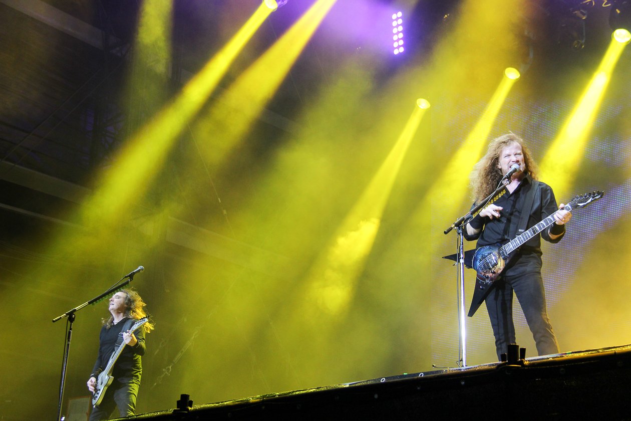 Zur 28. Ausgabe mit Alice Cooper, Megadeth, Marilyn Manson, Accept, Volbeat u.v.a. wurde extra eine Bierpipeline verlegt. – Megadeth auf der Harder Stage.