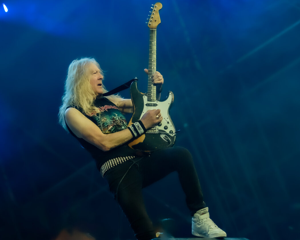 Zum Wochenende hin hat Odin ein Einsehen: Iron Maiden, Megadeth, Heaven Shall Burn, Biohazard, While She Sleeps oder Trivium drehen auf. – Iron Maiden.