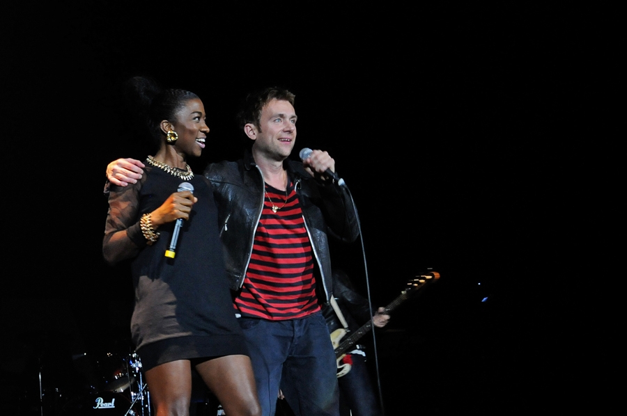 Damon Albarn und seine Comic-Truppe in Berlin. – Gorillaz.
