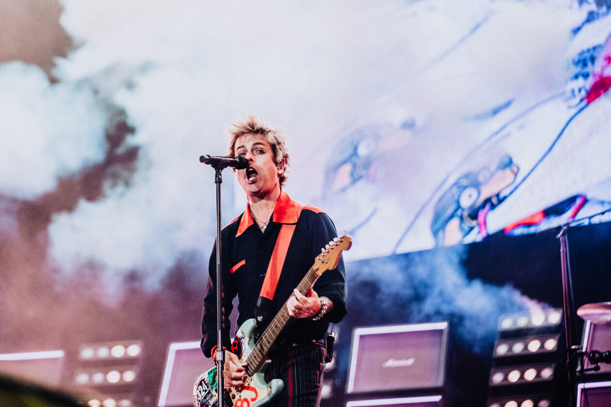 Green Day – Headliner am Samstag: Wenn sich Billie Armstrong und Band ankündigen, ist es vor der Hauptbühne brechend voll. – Billie Joe Armstrong.