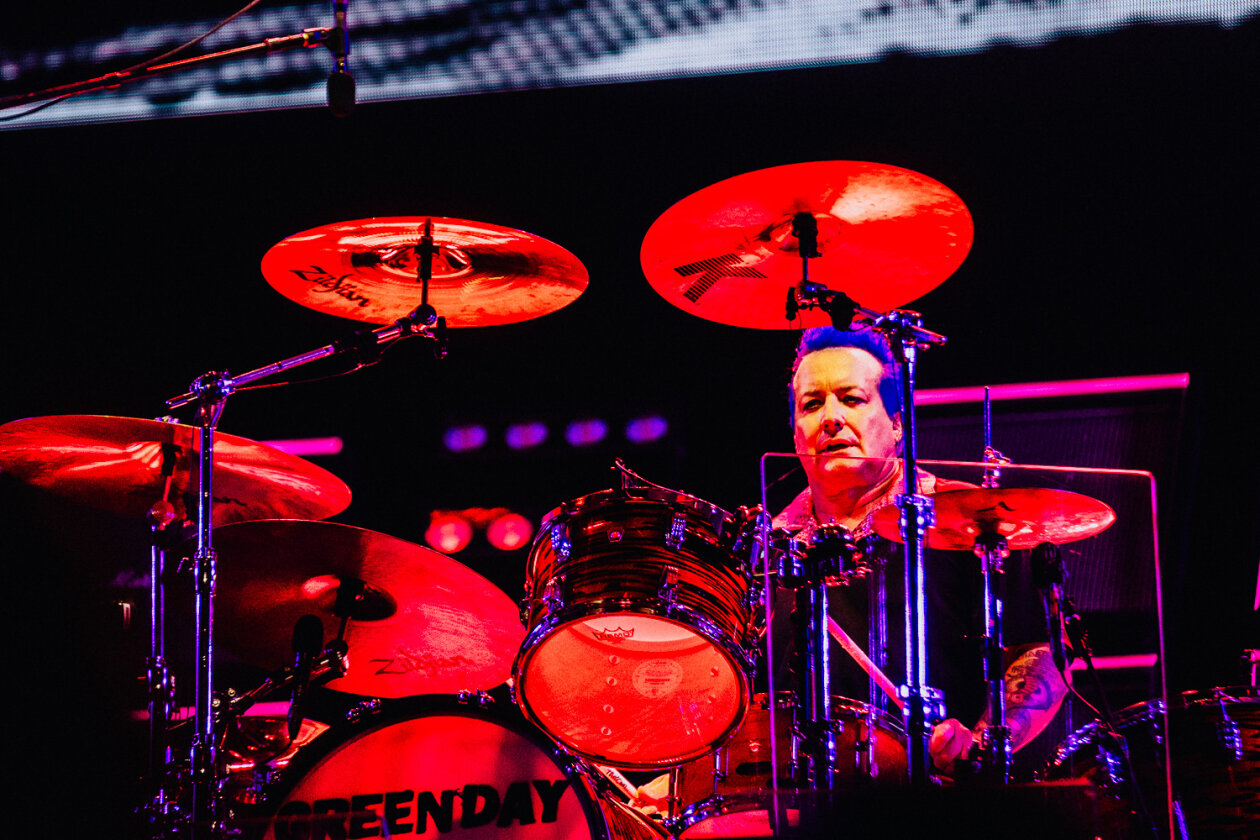 Green Day – Headliner am Samstag: Wenn sich Billie Armstrong und Band ankündigen, ist es vor der Hauptbühne brechend voll. – Tré Cool.
