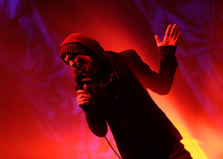 HIM – Ville Vallo auf der RAR-Bühne. – 