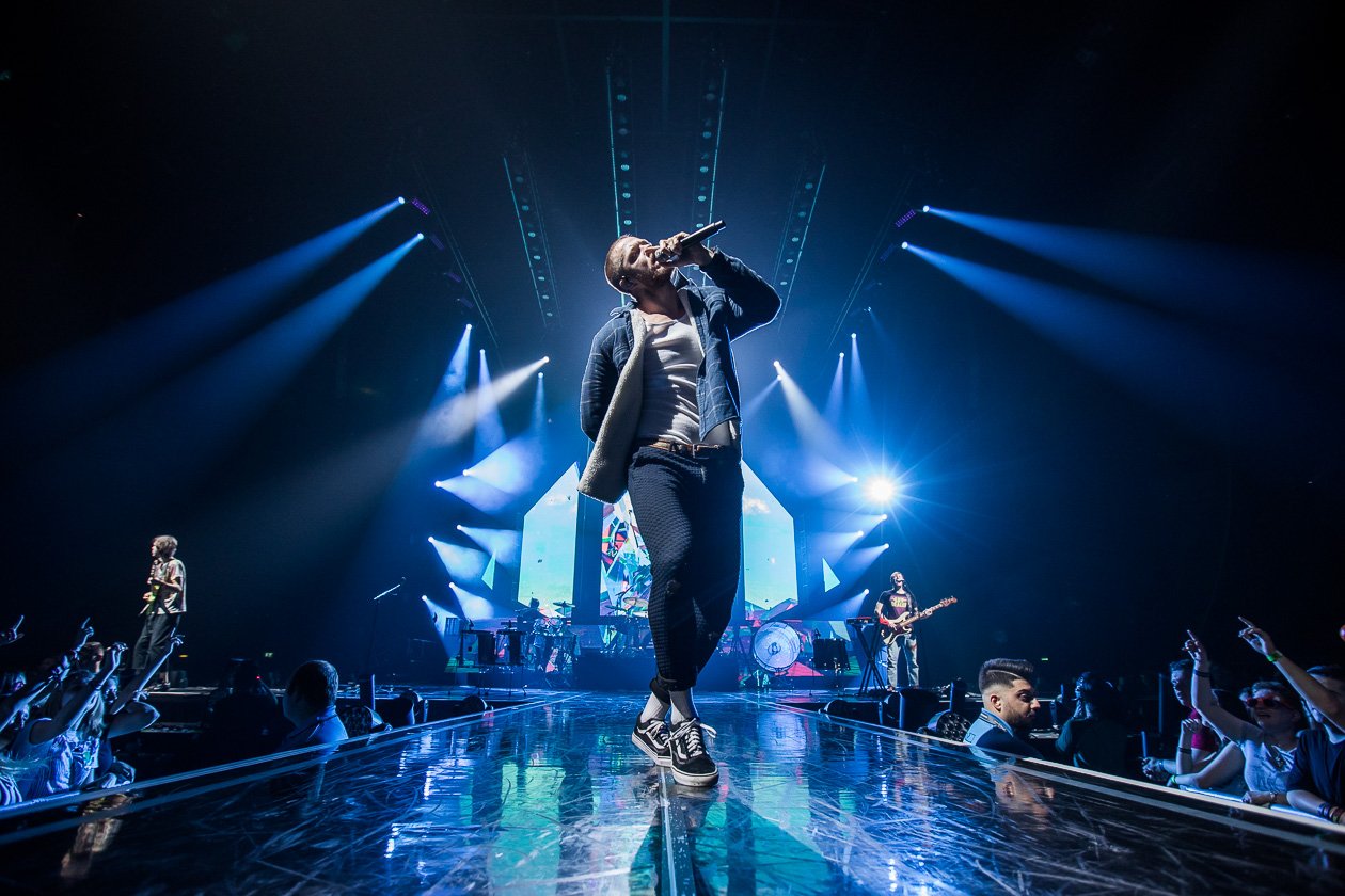 Imagine Dragons – Die Band aus Las Vegas - im Gepäck das aktuelle Album "Evolve". – Dan Reynolds.