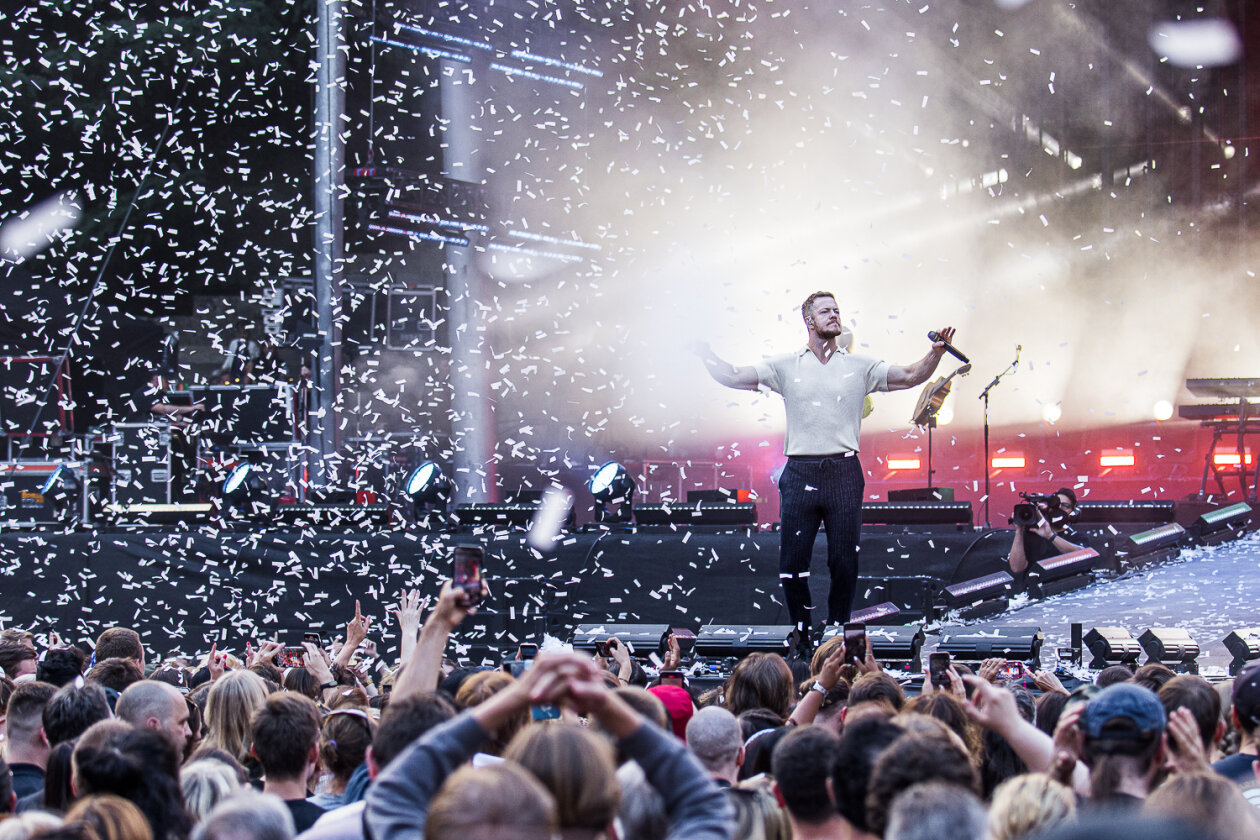 Imagine Dragons begeistern das ausverkaufte Open Air-Stadionrund. – Imagine Dragons.