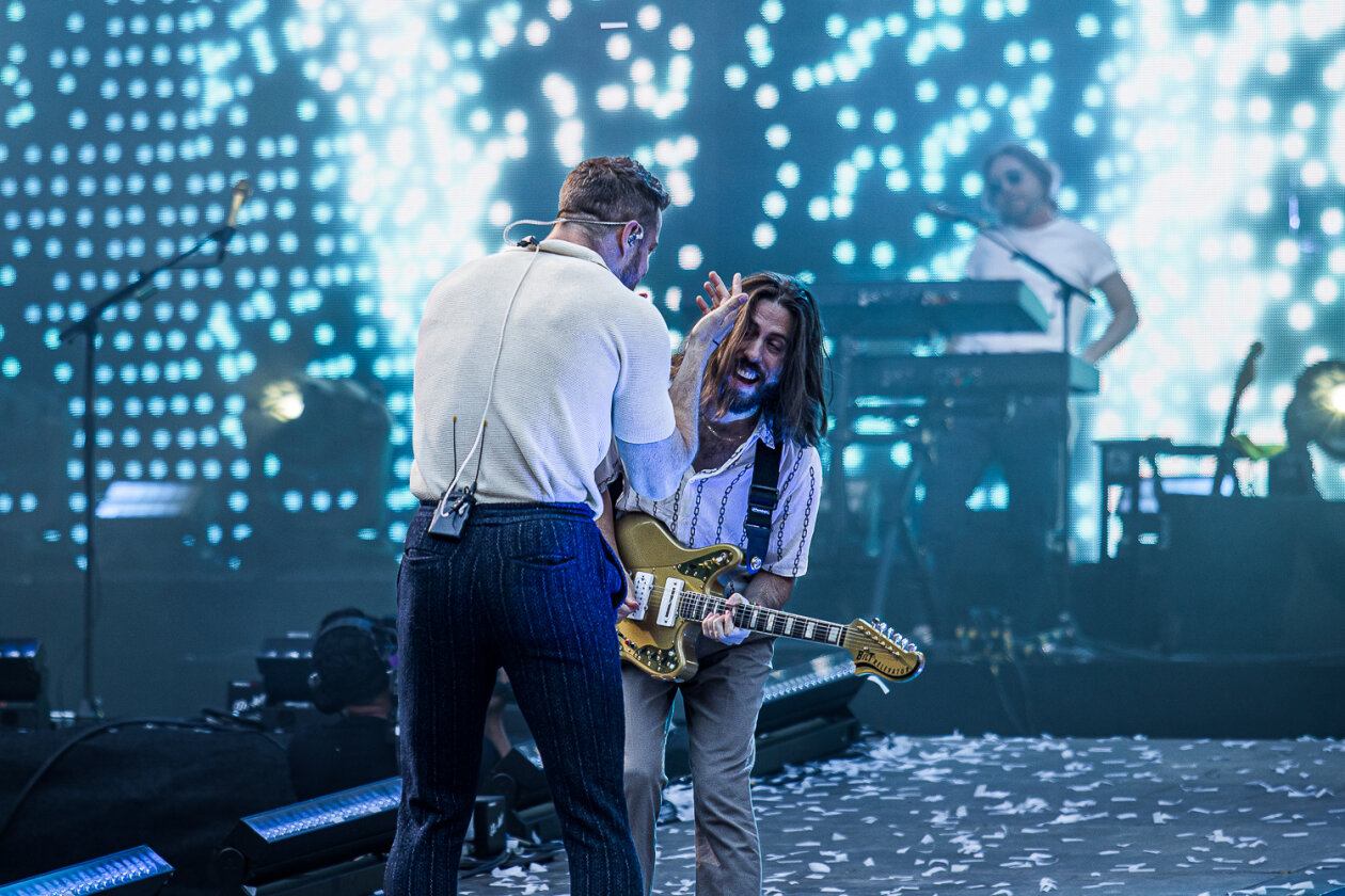 Imagine Dragons begeistern das ausverkaufte Open Air-Stadionrund. – Imagine Dragons.