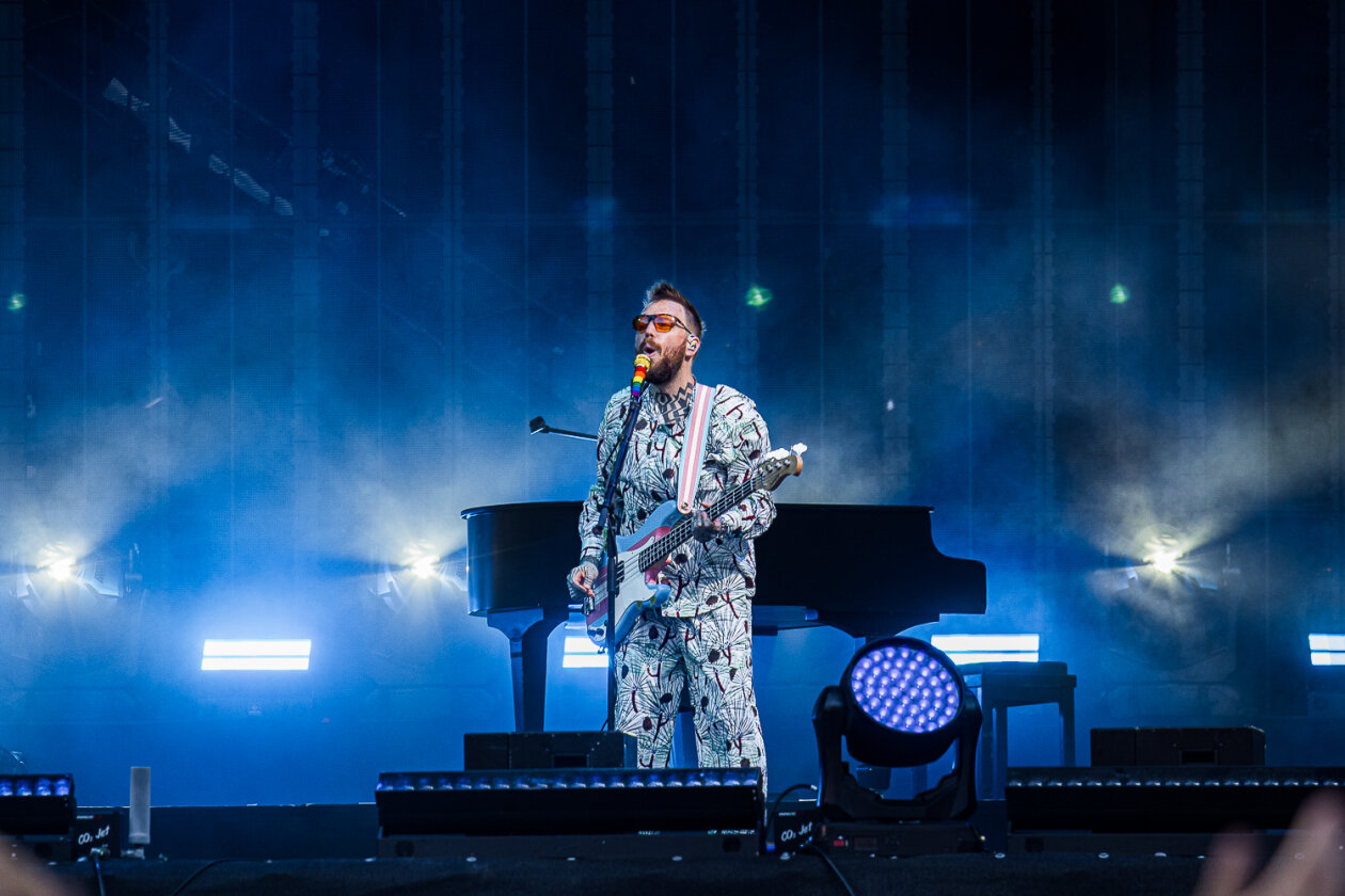 Imagine Dragons begeistern das ausverkaufte Open Air-Stadionrund. – Ben.
