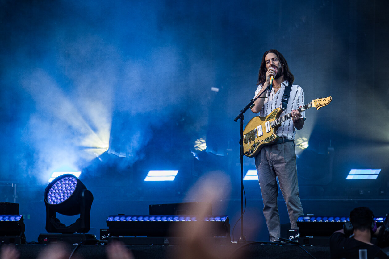 Imagine Dragons begeistern das ausverkaufte Open Air-Stadionrund. – Daniel Wayne Sermon.