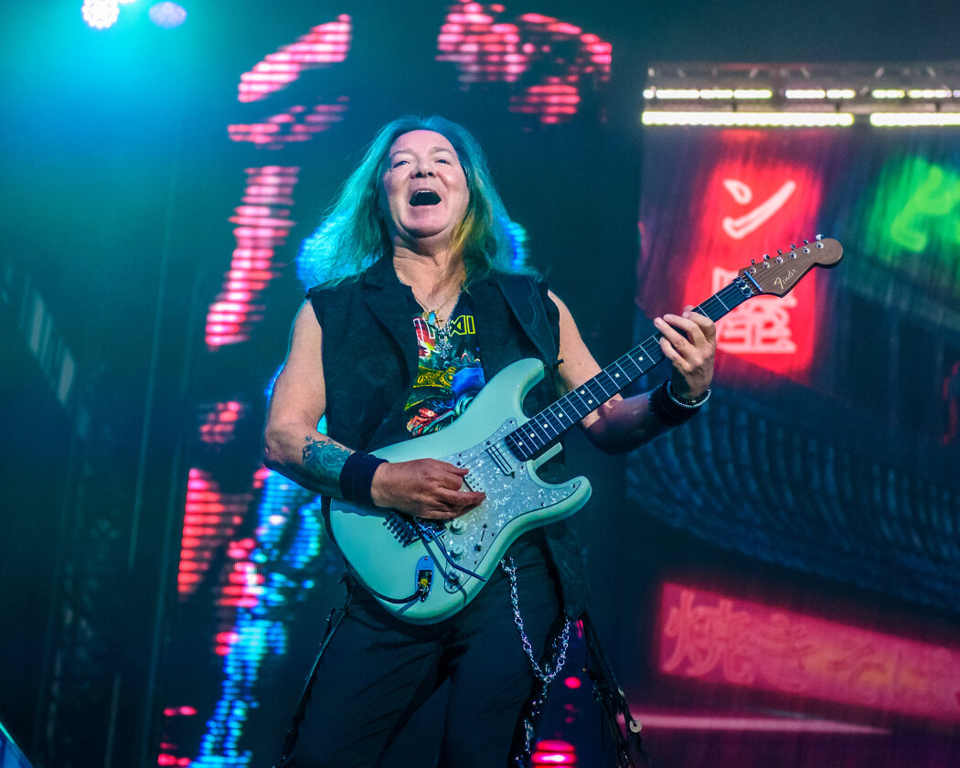 Iron Maiden – Eines der unbestrittenen Highlights der 32. Wacken-Ausgabe: Bruce Dickinson und Co. – Dave Murray.