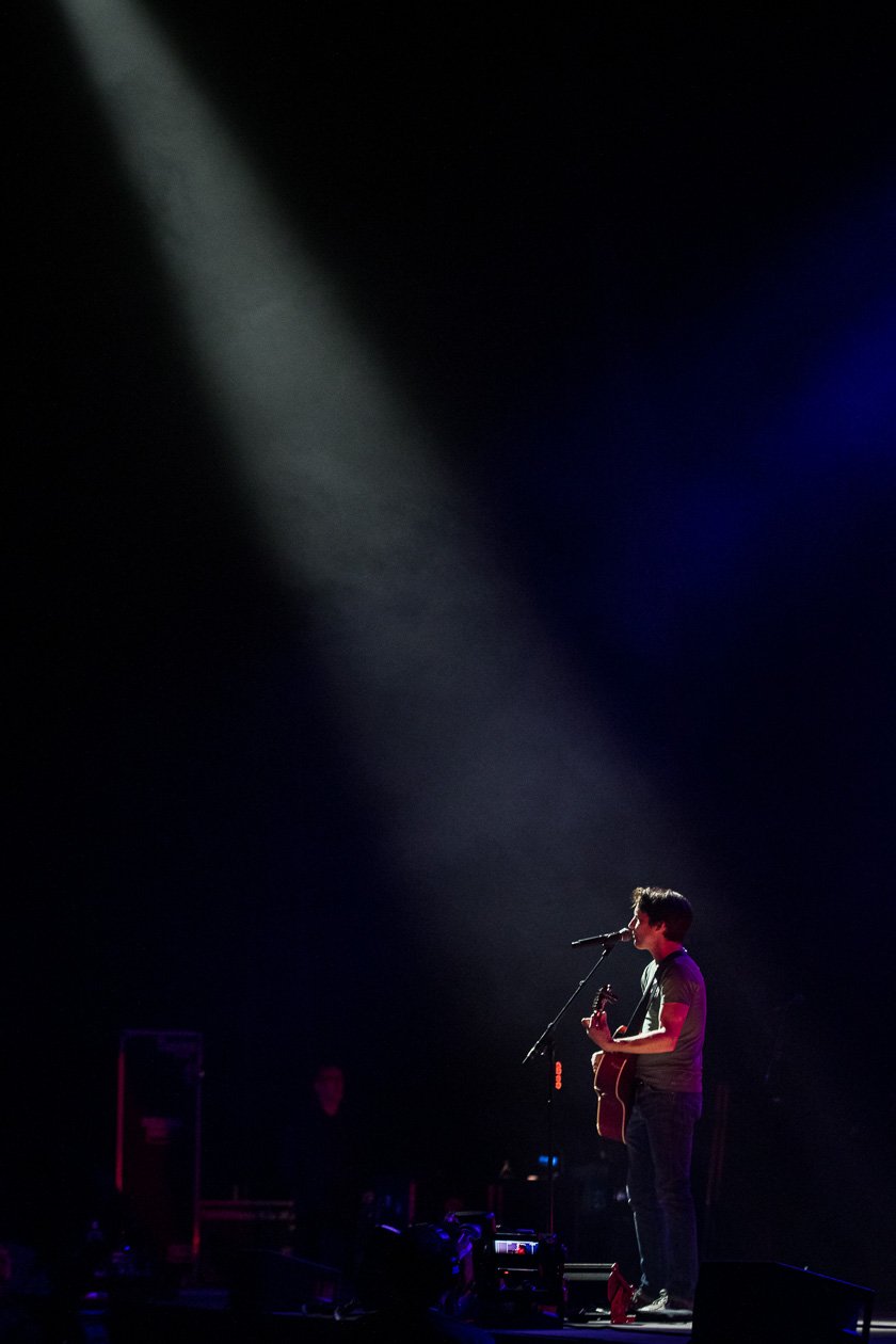 James Blunt – Volles Haus in der Hauptstadt. – In der Arena.