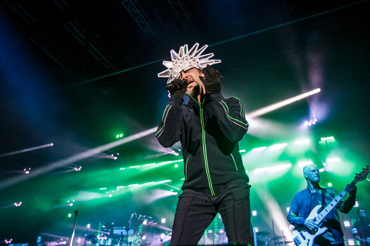 Back in action: die britischen Acidjazz/Funkrock-Dudes um Jay Kay. – Jamiroquai.