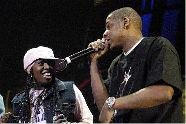 Jay-Z rockte bei seiner letzten Show überhaupt den New Yorker Madison Square Garden. Und alle waren gekommen. – Jay-Z rappt. Missy Elliott findet es lustig.