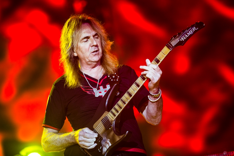 Judas Priest – Die Metal-Urviecher bei der Erstauflage des Festivals. – Glenn Tipton.