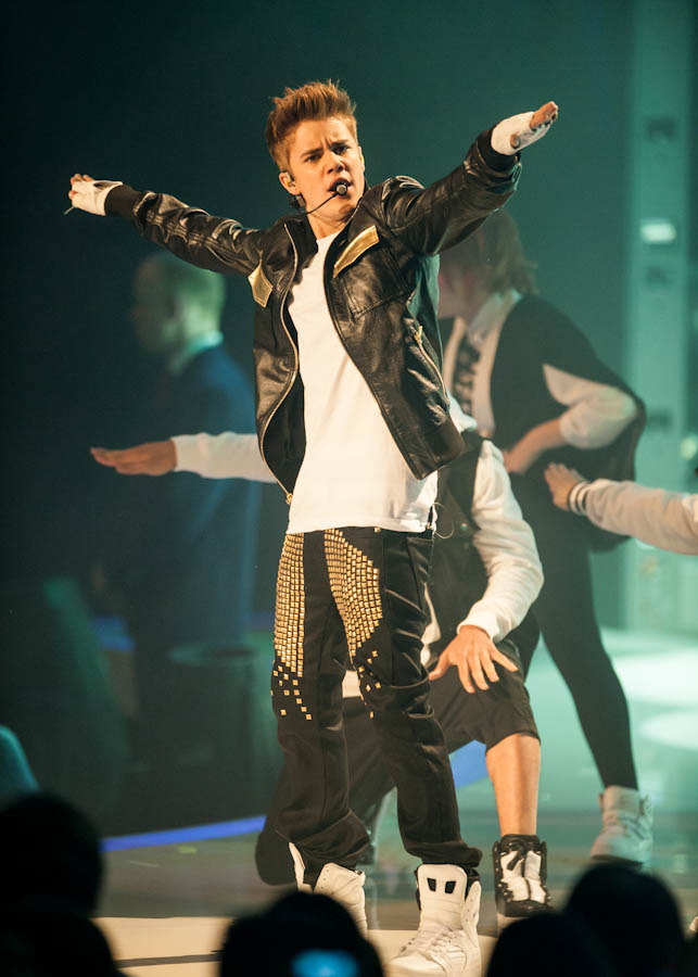 Da kriegt die Heidi weiche Knie: Biebs beim Finale der Topmodels... – Justin Bieber