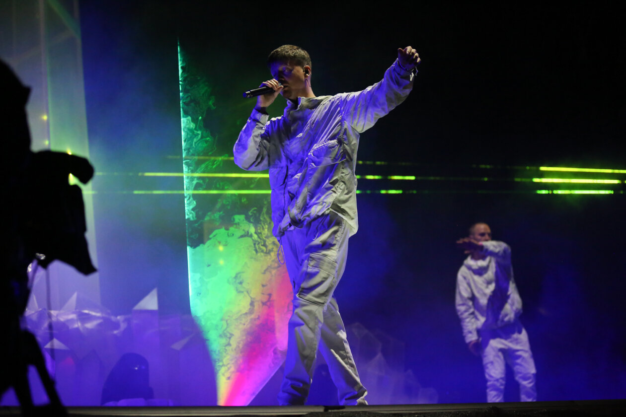 Die Berliner spielten quasi eine Releaseshow und waren für viele das Highlight am Festivalsamstag. – K.I.Z.