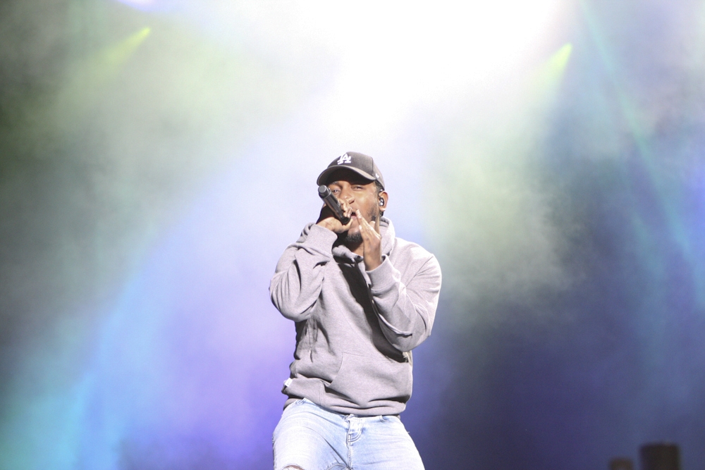 Kendrick Lamar – Der US-Hip Hopper der Stunde in St. Pölten. – ... beim Rappen.