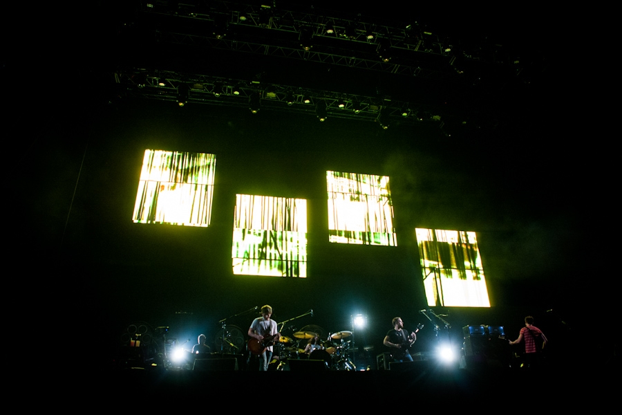 Headliner am Sonntag: Die Gebrüder Followill plus Cousin. – Kings Of Leon.