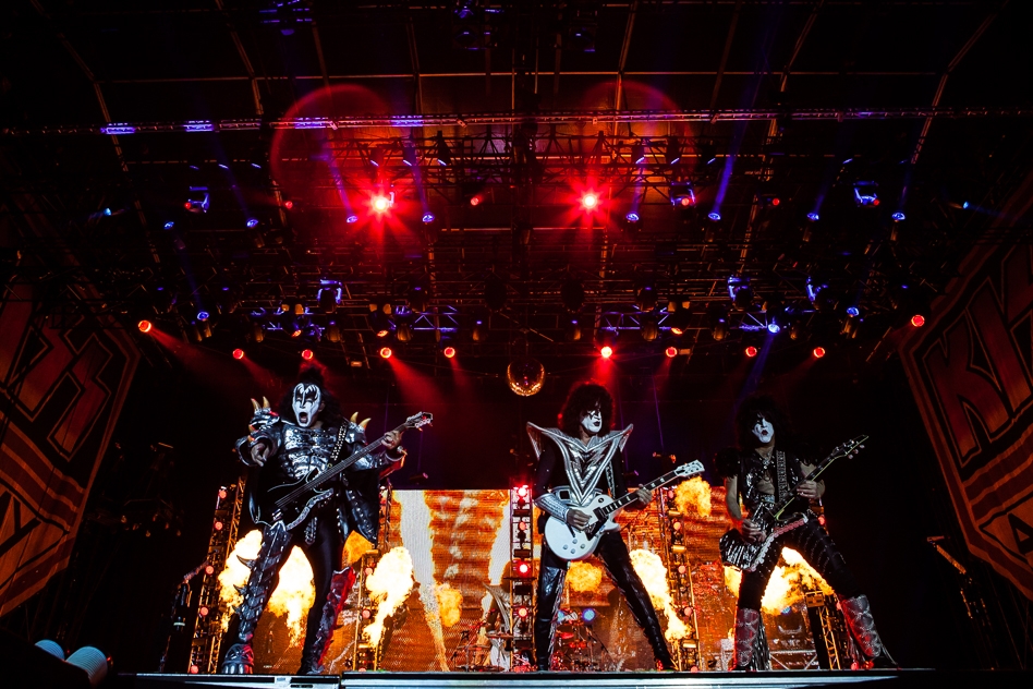 Headliner bei der Erstauflage des Festivals. – Kiss.