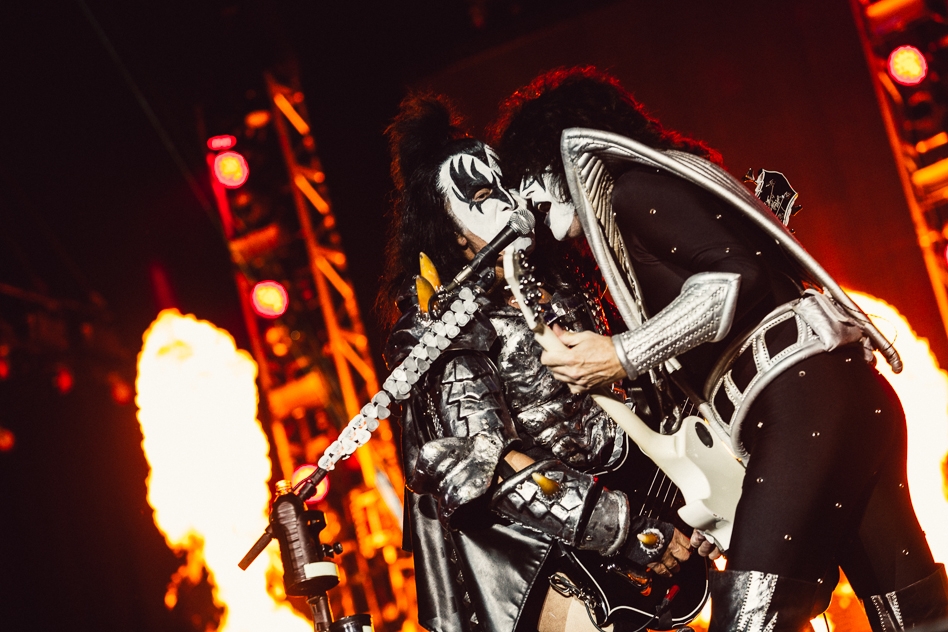 Headliner bei der Erstauflage des Festivals. – Kiss im Revier.