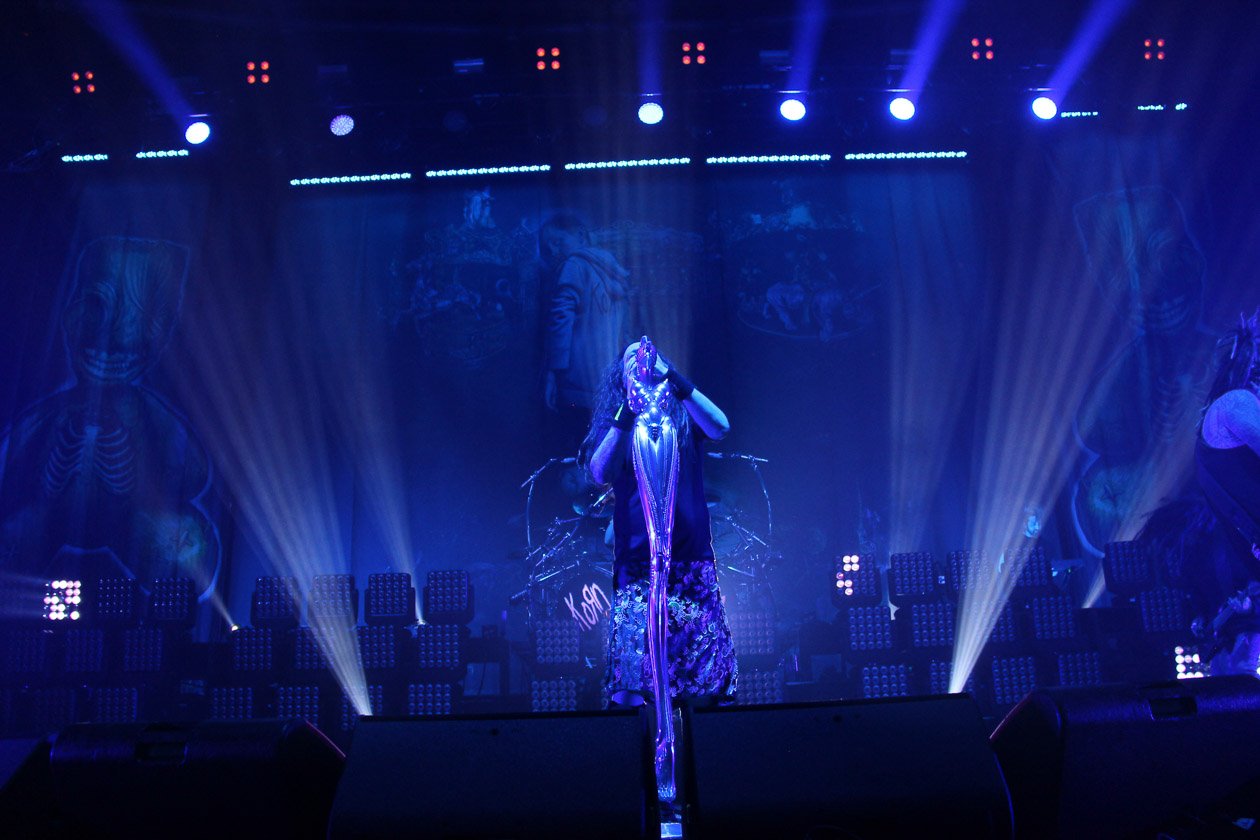 Korn – Jonathan Davis und Co. hatten in der Hauptstadt Heaven Shall Burn im Gepäck. – Jonathan.