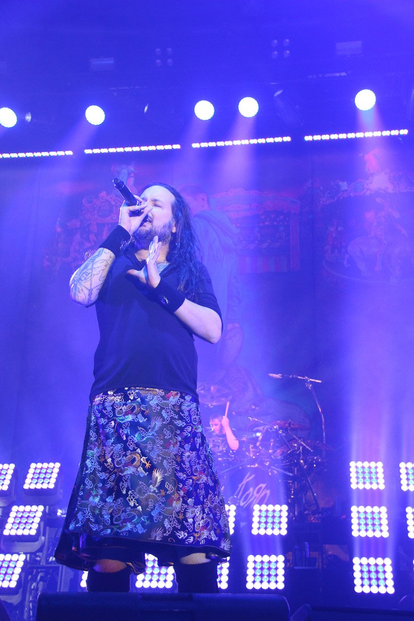 Korn – Jonathan Davis und Co. hatten in der Hauptstadt Heaven Shall Burn im Gepäck. – Jonathan Davis.