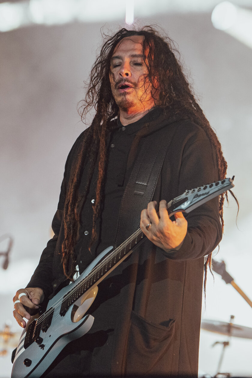 Die Amerikaner um Jonathan Davis gaben 2024 ihr Debüt auf dem Heiligen Acker. – Korn.