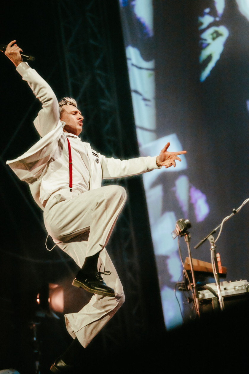 Die Chemnitzer waren einer der Festivalacts, auf die alle gewartet hatten. – Kraftklub.