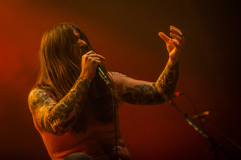 Kvelertak – Im Dreierpaket mit Slayer und Anthrax. – Erlend Hjelvik.