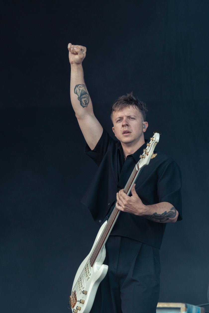 Landmvrks – Die französischen Metalcore-Durchstarter lieferten auf dem Acker ab. – Rudy Purkat.