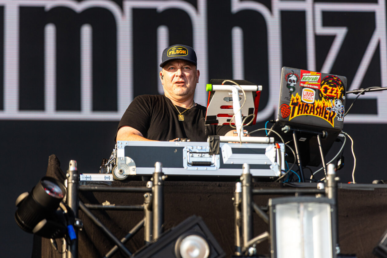 Kamen beim Publikum gut an: Fred Durst, Wes Borland und Band. – Limp Bizkit.