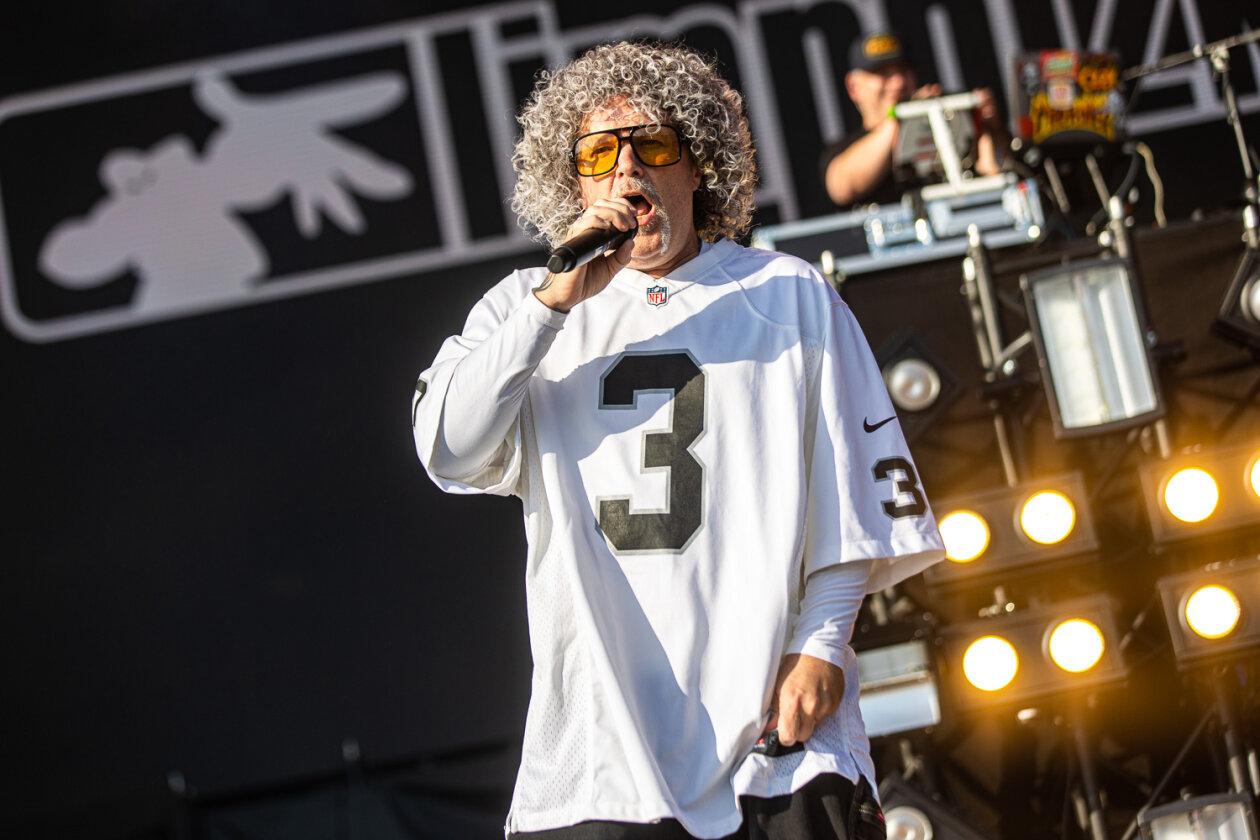 Kamen beim Publikum gut an: Fred Durst, Wes Borland und Band. – Limp Bizkit.