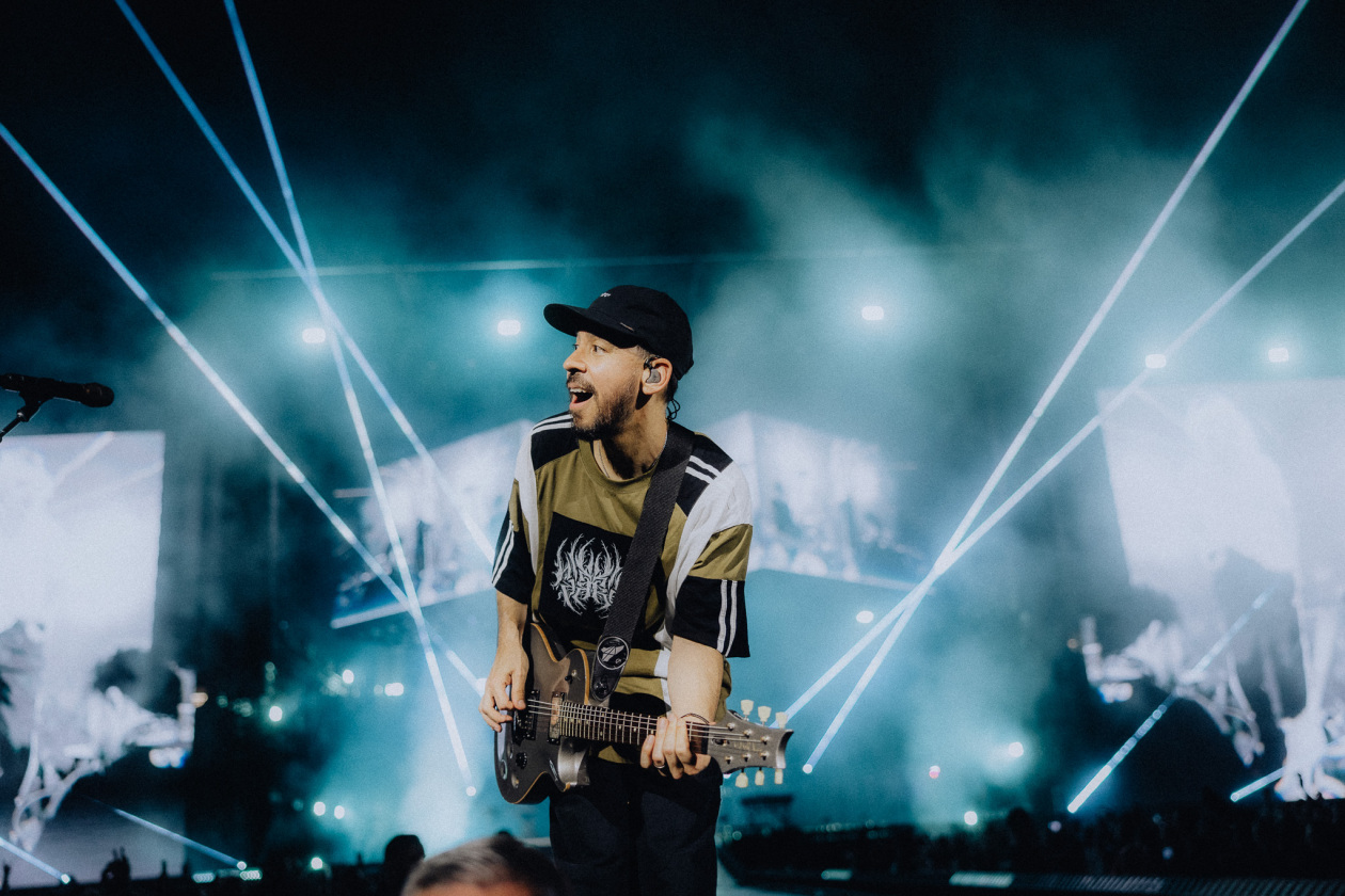 Linkin Park – Mike Shinoda, Emily Armstrong und Co. begeistern die Fans. – Mike Shinoda.