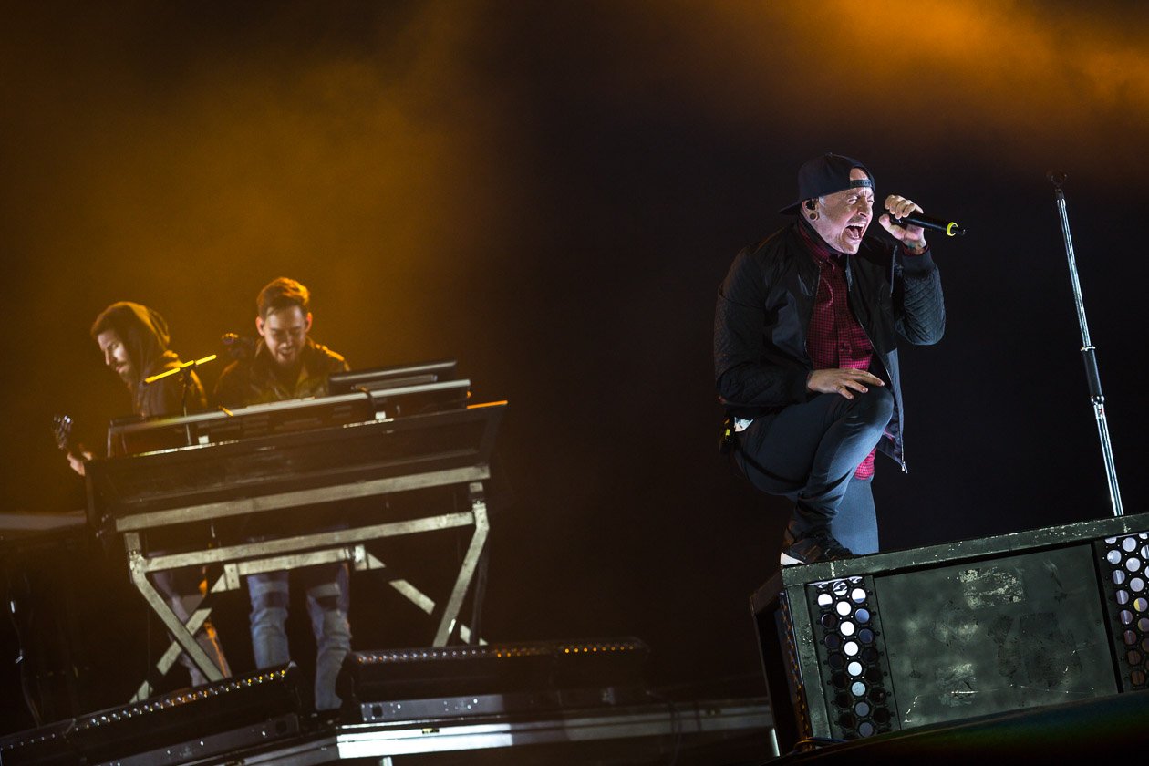 Linkin Park – Headliner am Samstag in Scheeßel. – Brad, Mike, Chester .
