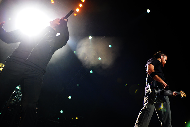 Große Show in der ausverkauften Kölnarena: Linkin Park. – 